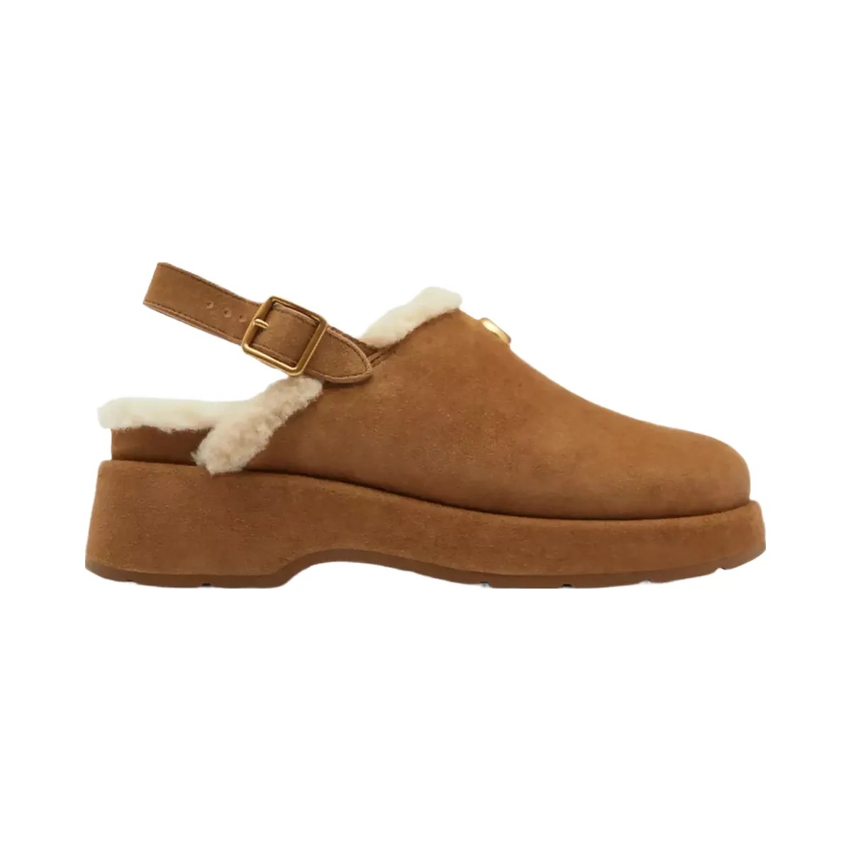 Coach Sculpted C Platform Clog in Coconut Natural - HypeFly India View 2