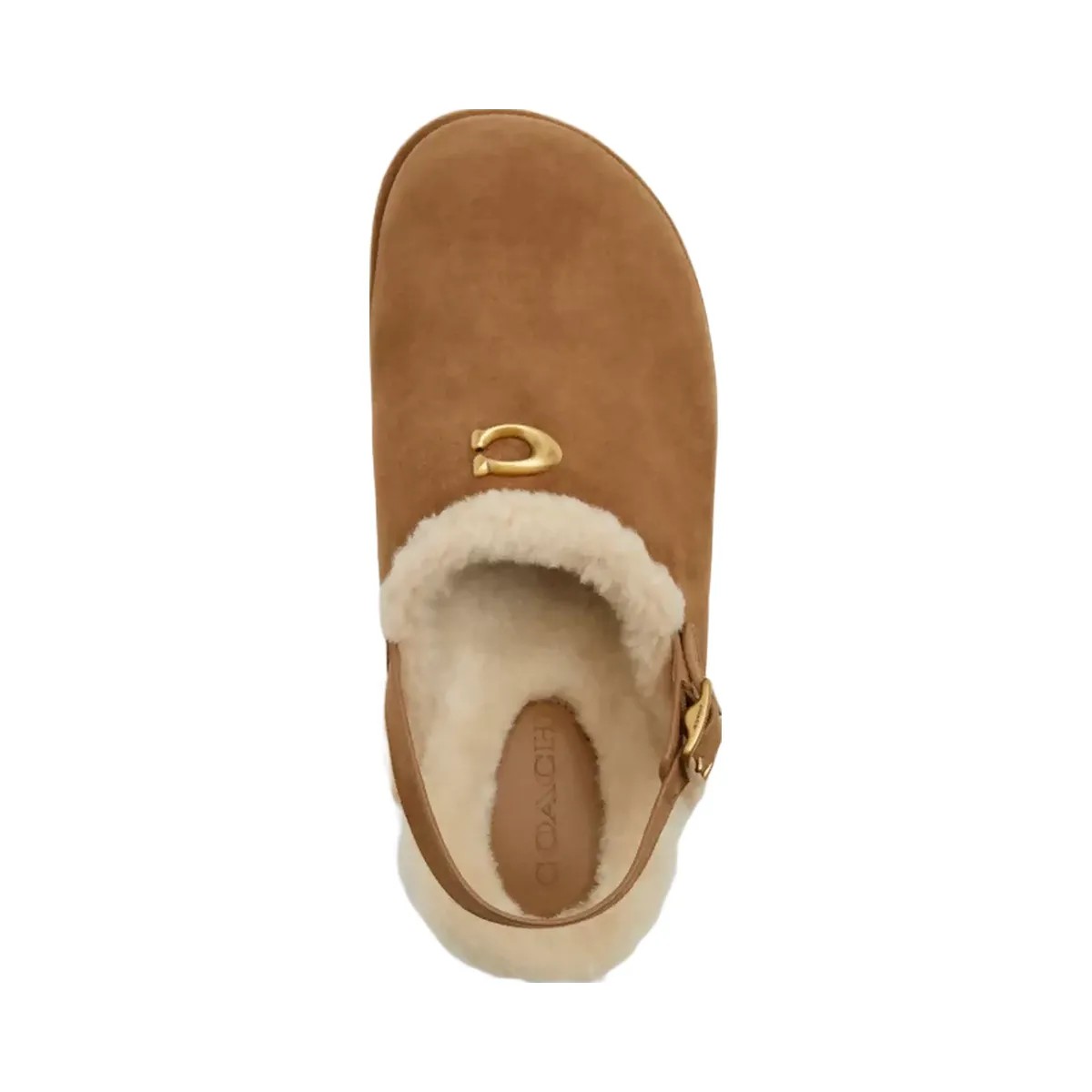 Coach Sculpted C Platform Clog in Coconut Natural - HypeFly India View 3