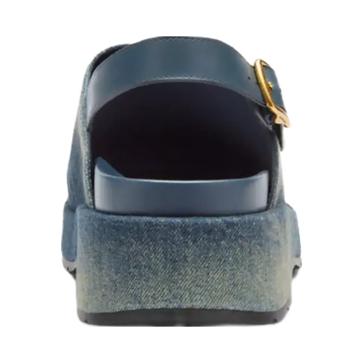 Coach Sculpted C Platform Clog In Loved Denim in Dark Indigo - HypeFly India View 4