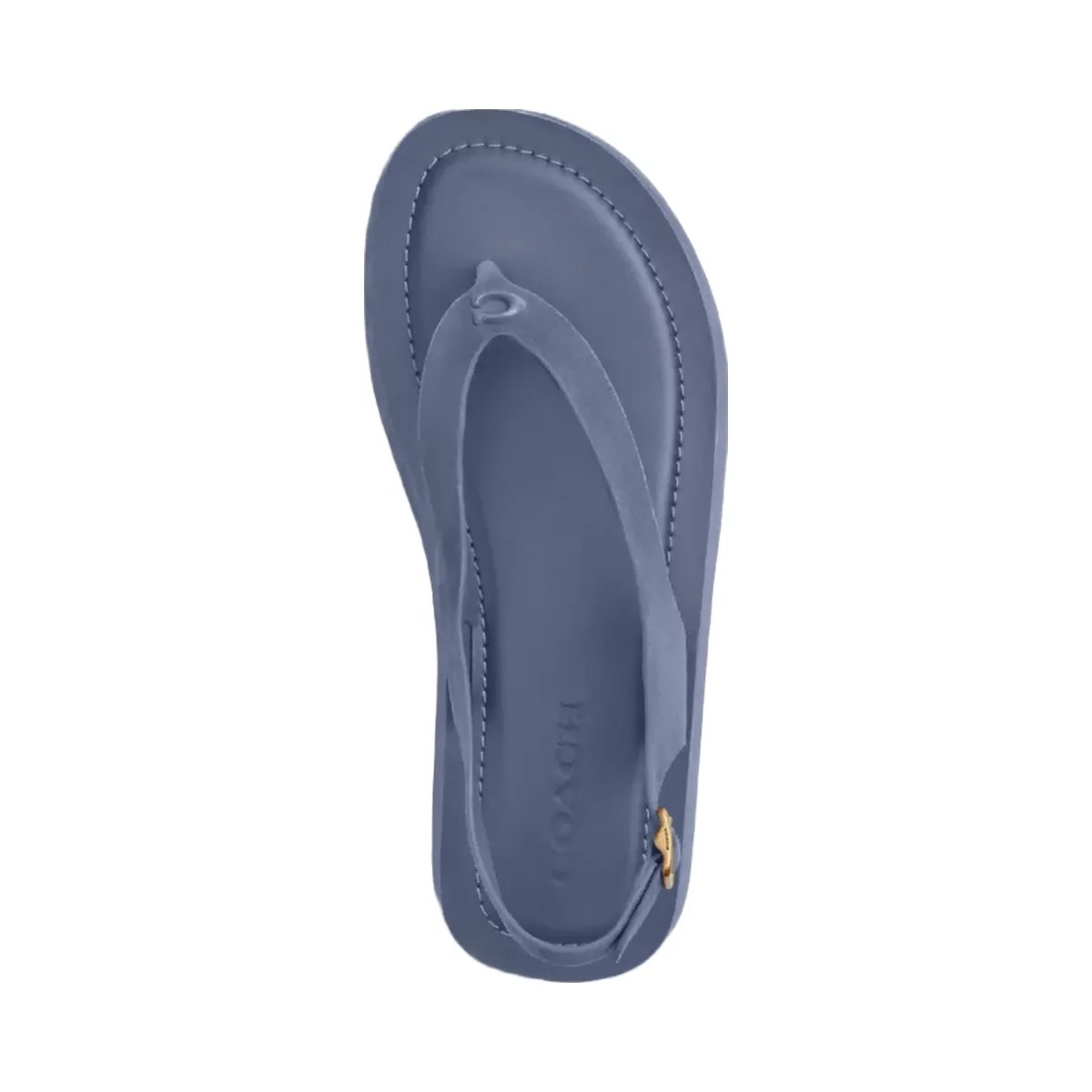 Coach Sculpted C Platform Thong Sandal in Light Denim - HypeFly India View 3
