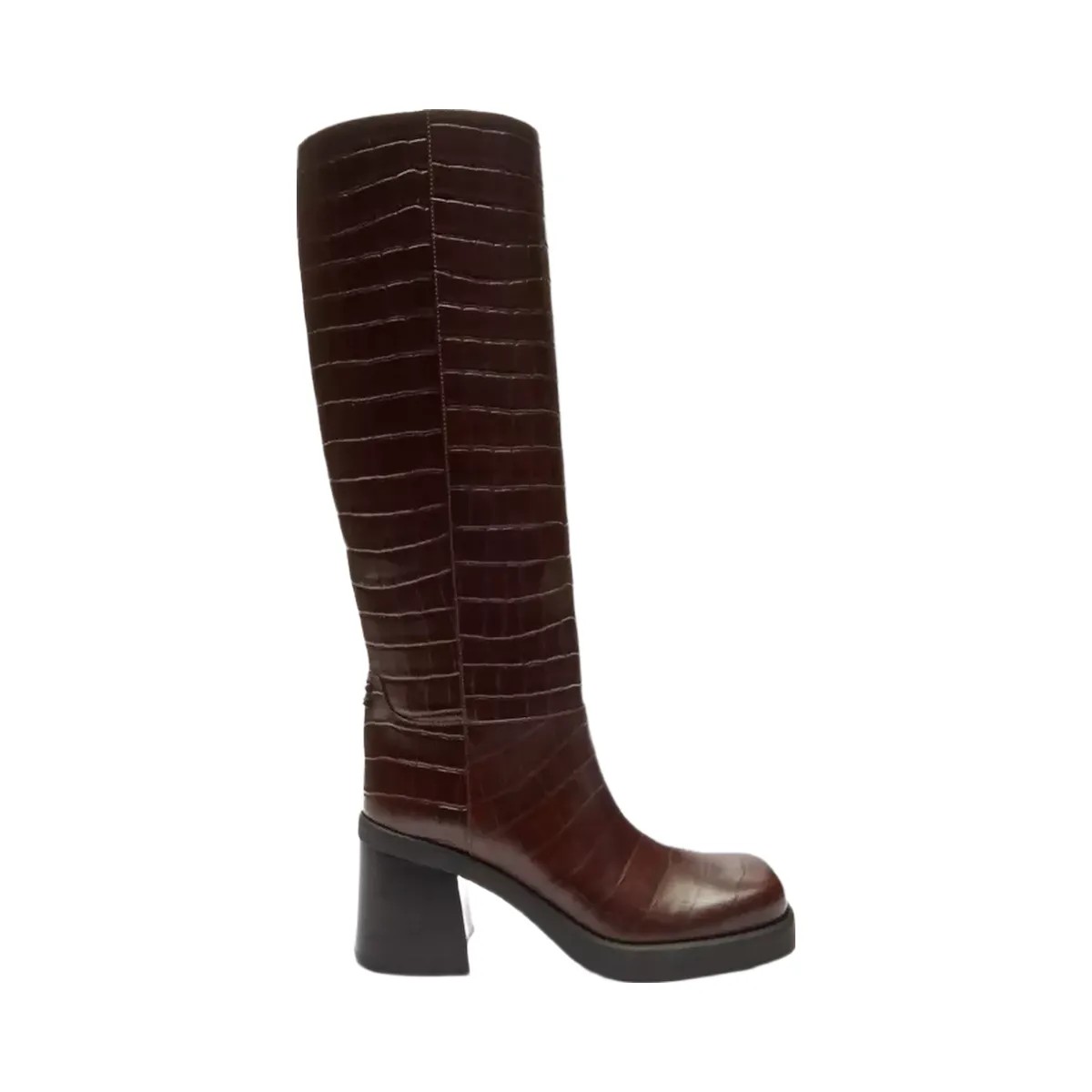 Coach Sculpted C Tall Boot in Maple - HypeFly India View 2