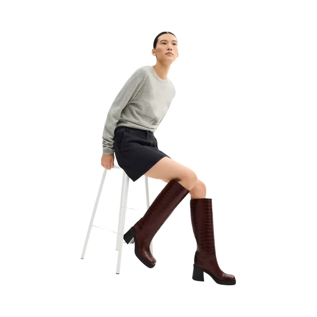 Coach Sculpted C Tall Boot in Maple - HypeFly India View 6