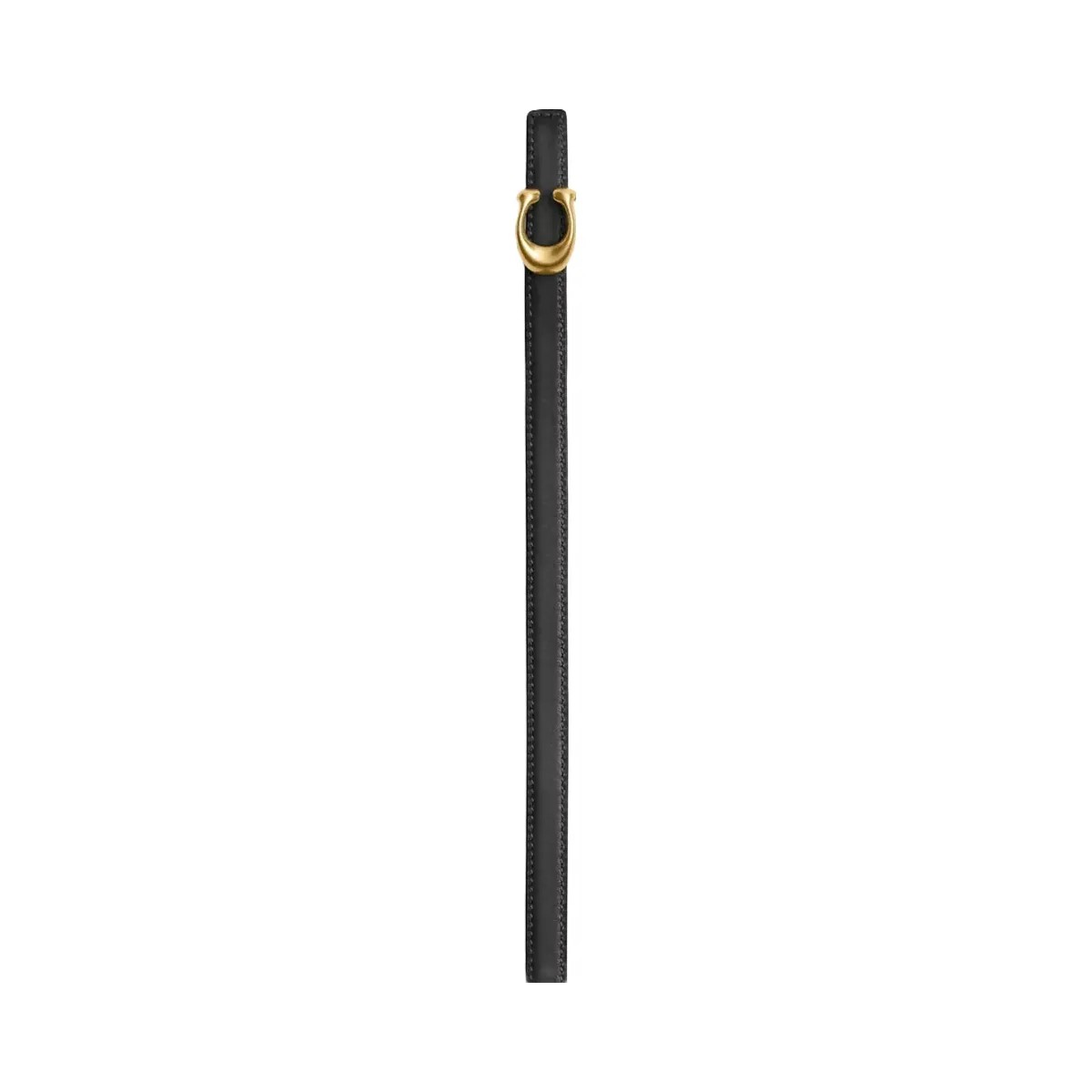 Coach Sculpted Signature Buckle Reversible Belt, 13 Mm in Brass Black Burnished Amber - HypeFly India View 2