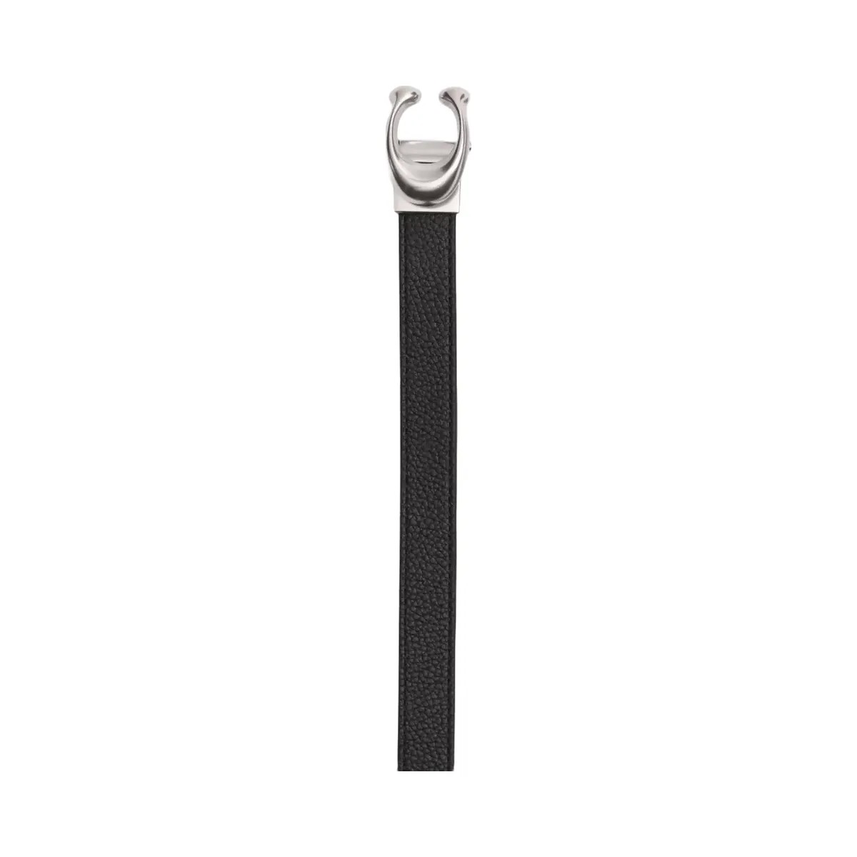 Coach Sculpted Signature Buckle Reversible Belt, 20 Mm in Silver Black - HypeFly India View 2
