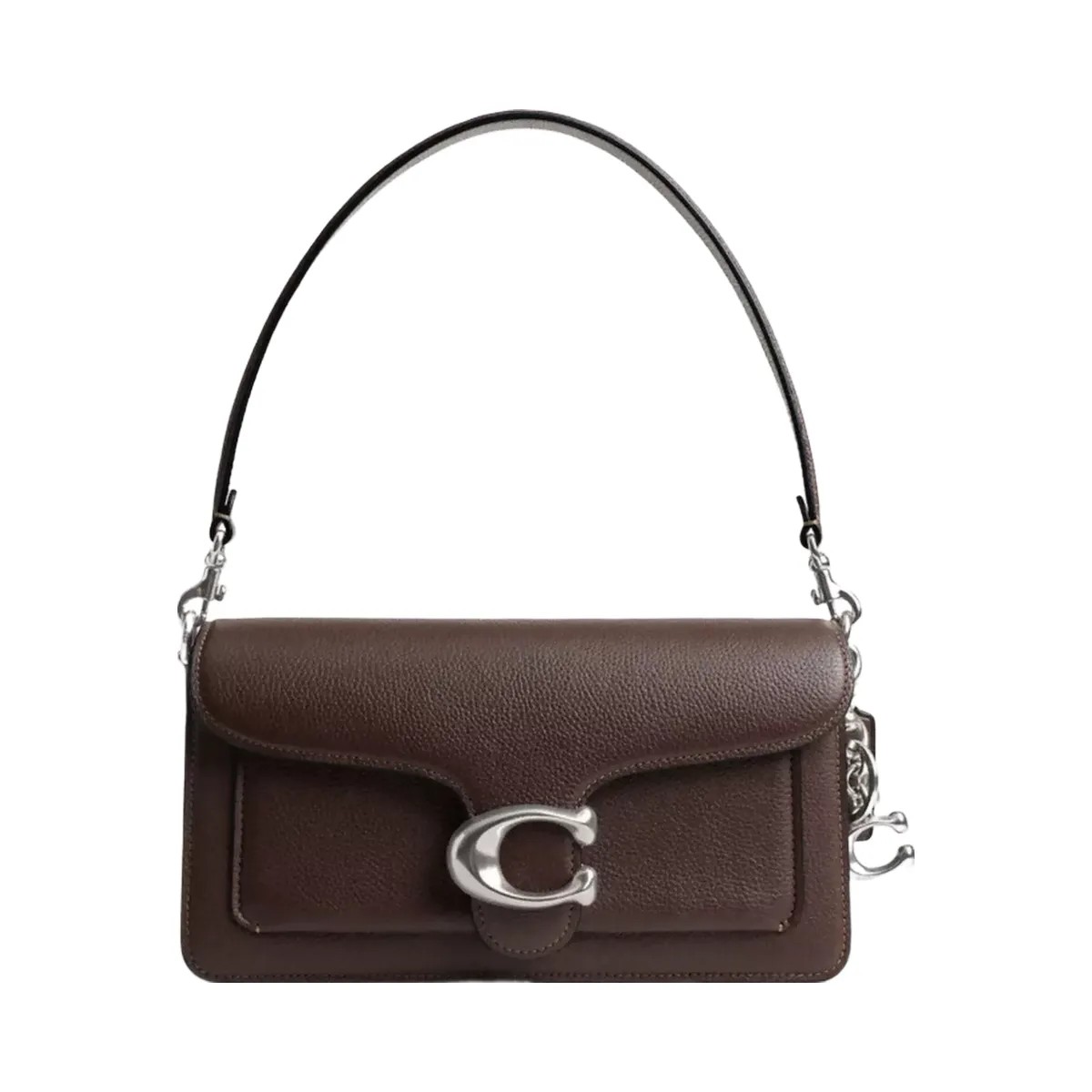 Coach Signature Bag Charm in Silver - HypeFly India View 2