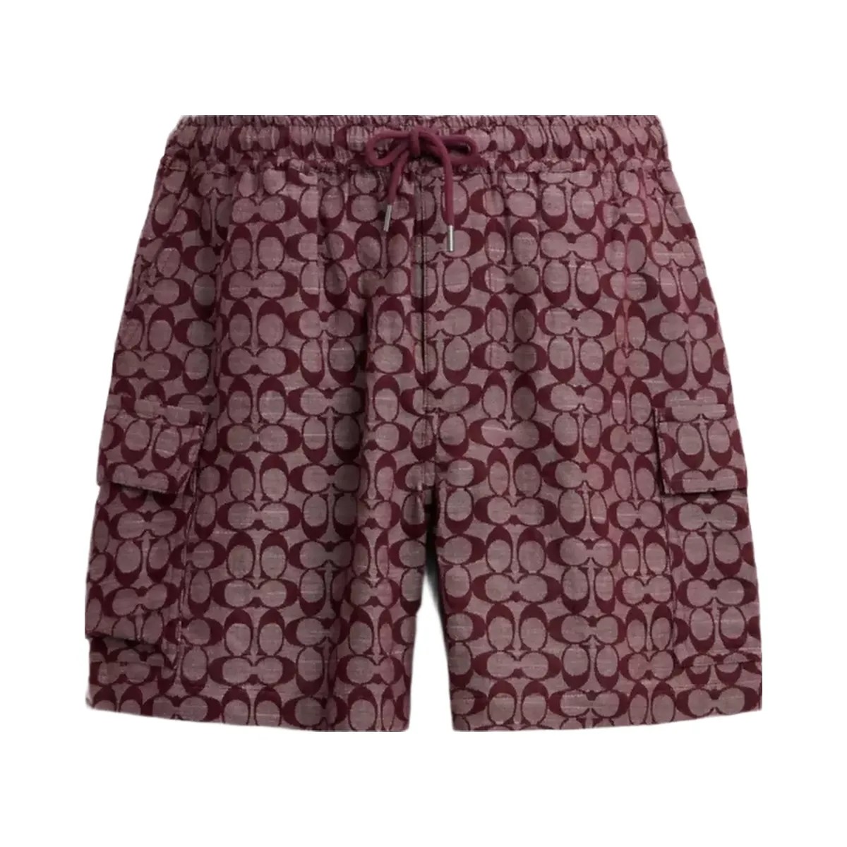 Coach Signature Camp Shorts in Currant - HypeFly India View 1