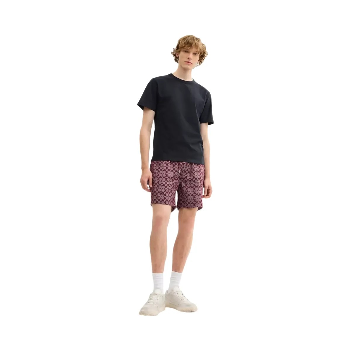 Coach Signature Camp Shorts in Currant - HypeFly India View 2