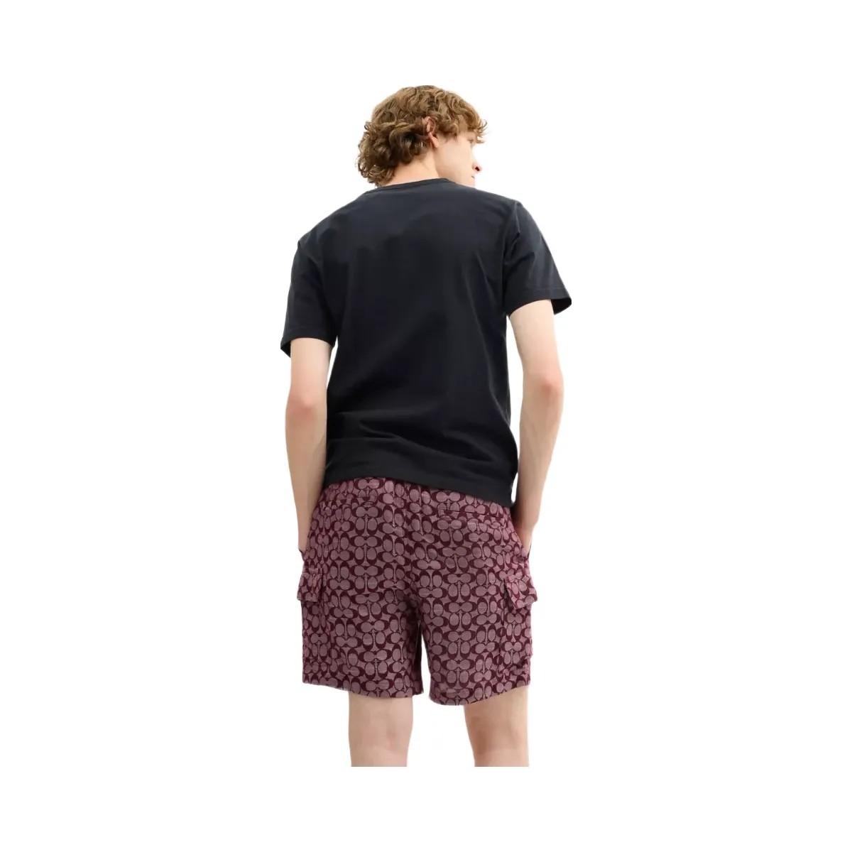Coach Signature Camp Shorts in Currant - HypeFly India View 3