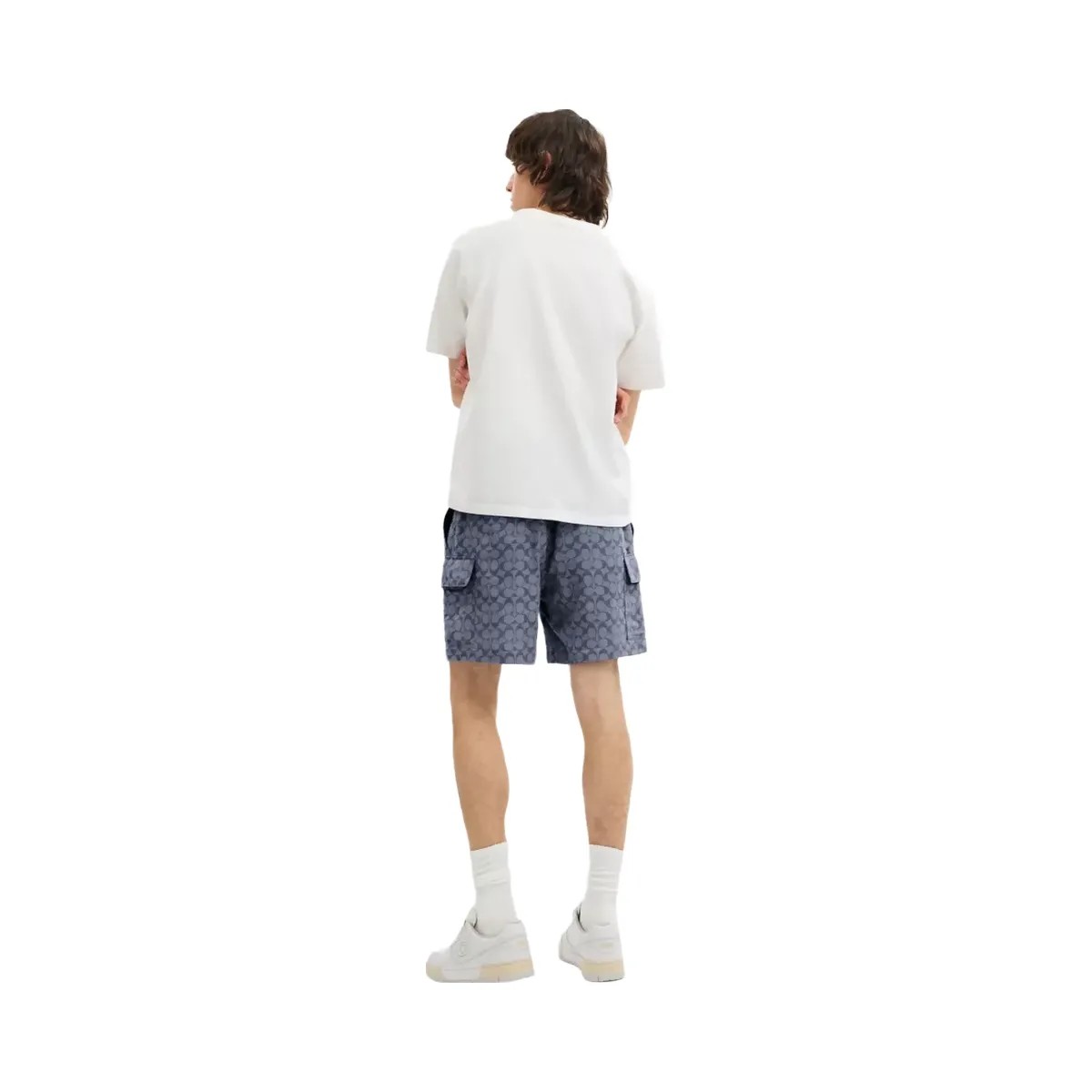 Coach Signature Camp Shorts in Navy - HypeFly India View 3