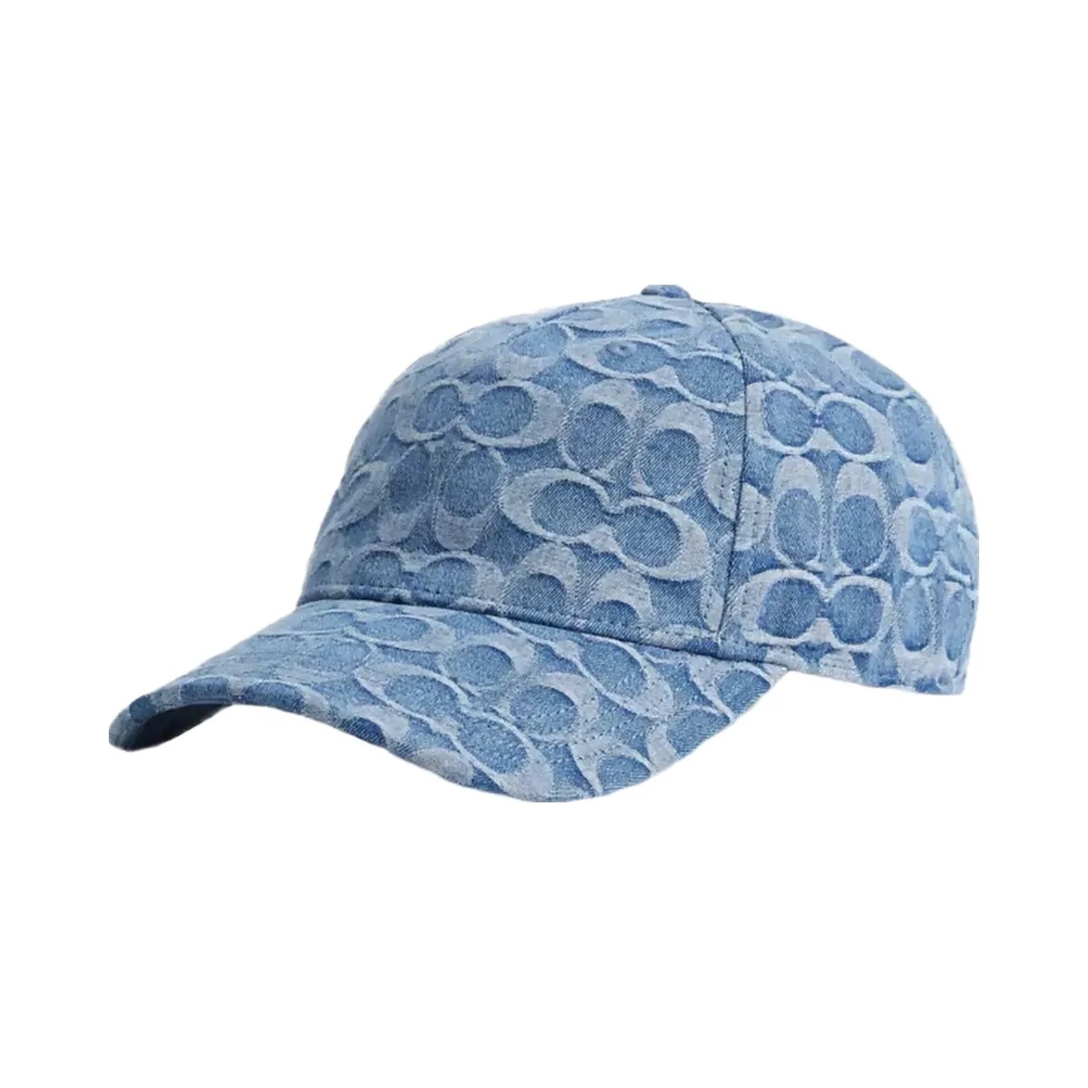 Coach Signature Denim Baseball Hat in Denim - HypeFly India View 1