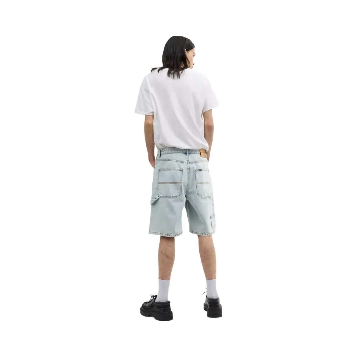 Coach Signature Denim Shorts in East River Wash - HypeFly India View 3