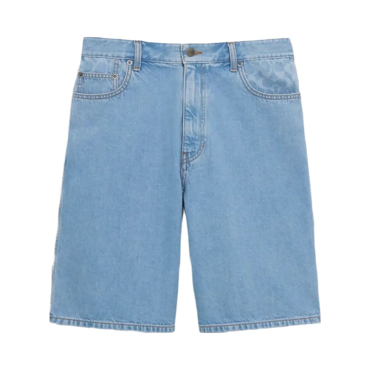 Coach Signature Denim Shorts Light Wash - HypeFly India View 1