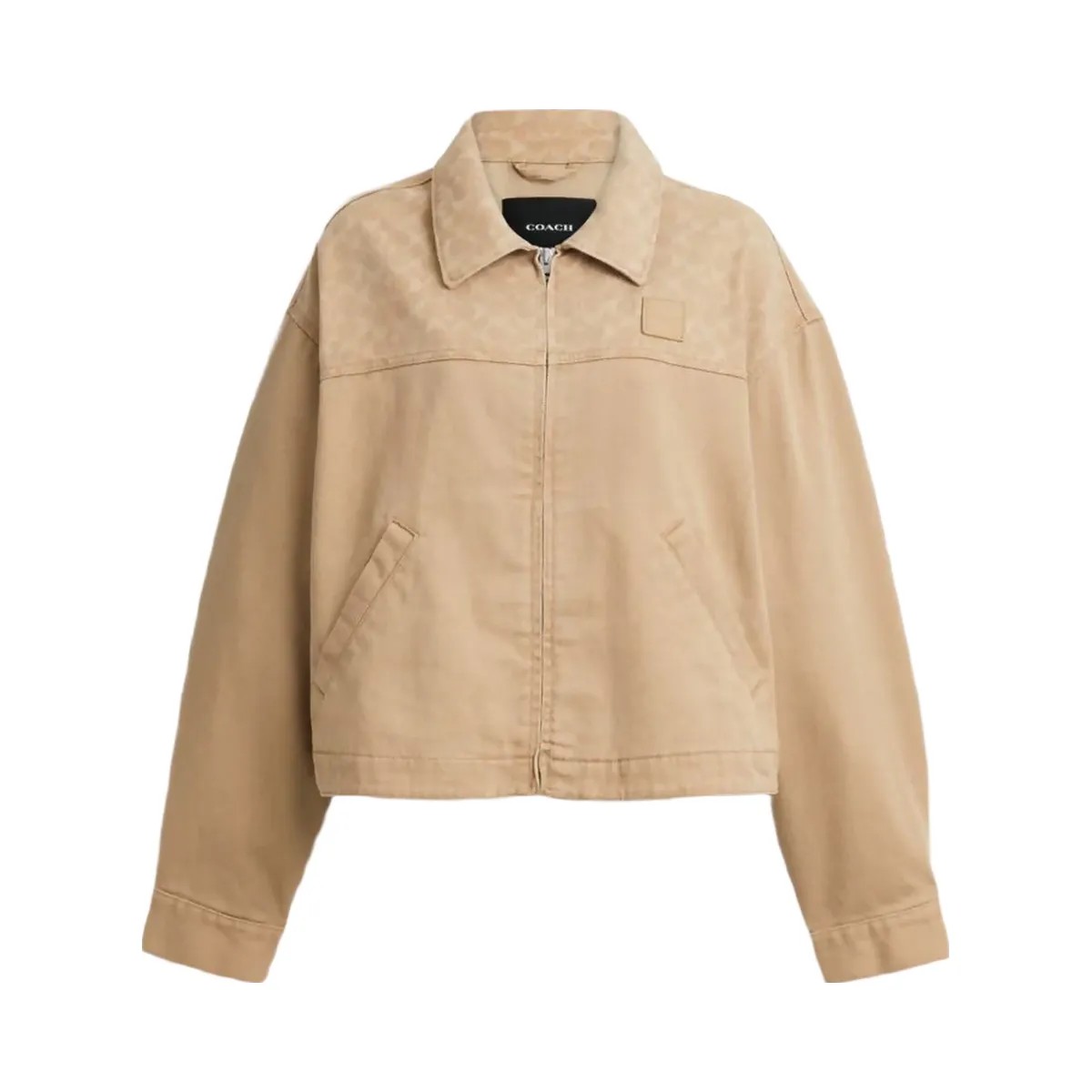 Coach Signature Denim Utility Jacket Light Cork - HypeFly India View 1