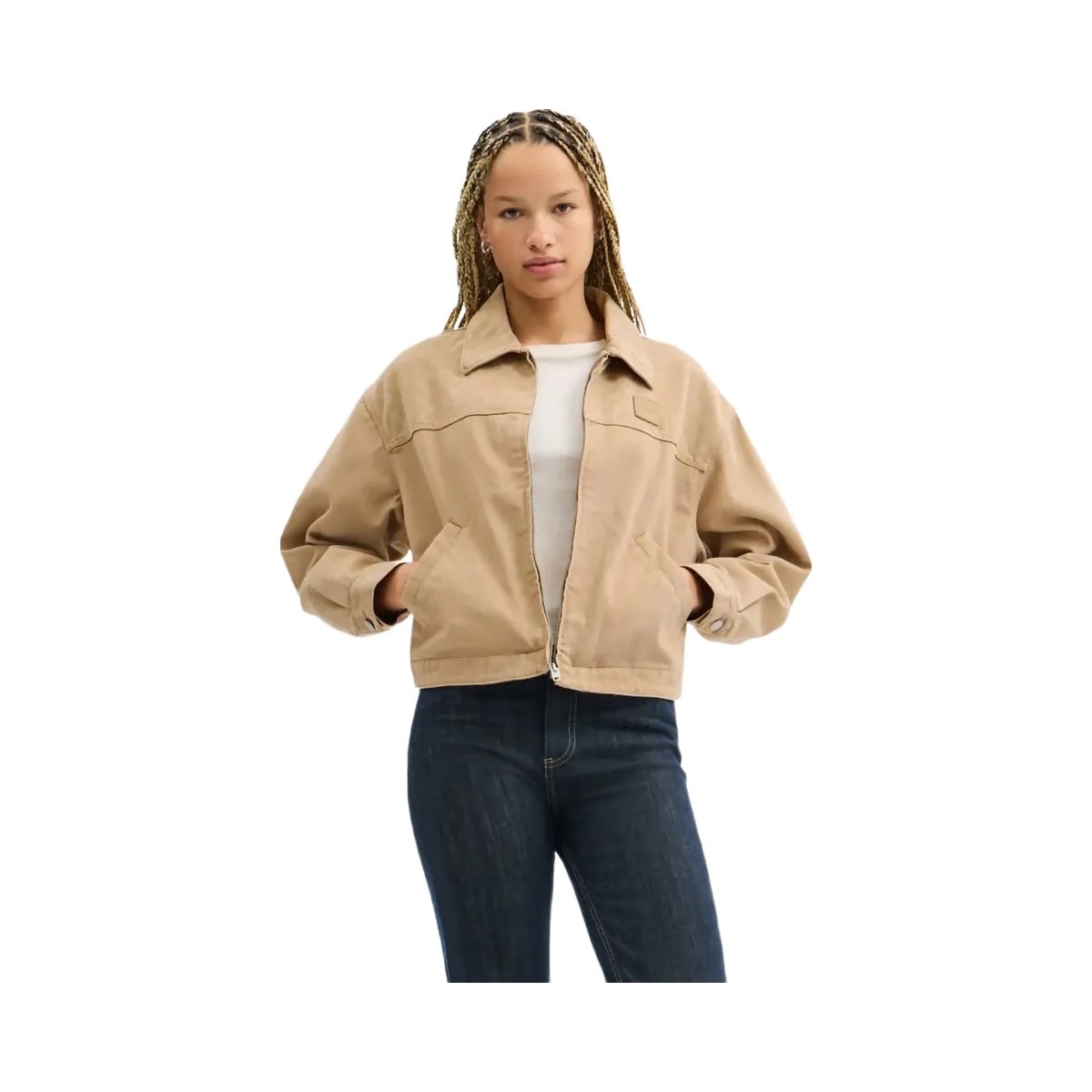 Coach Signature Denim Utility Jacket Light Cork - HypeFly India View 2