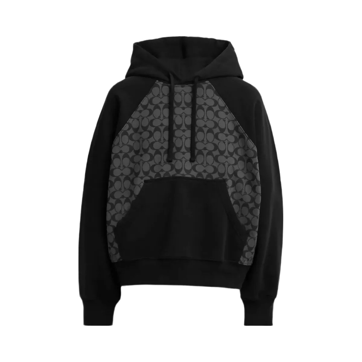 Coach Signature Hoodie in Charcoal Signature - HypeFly India View 1