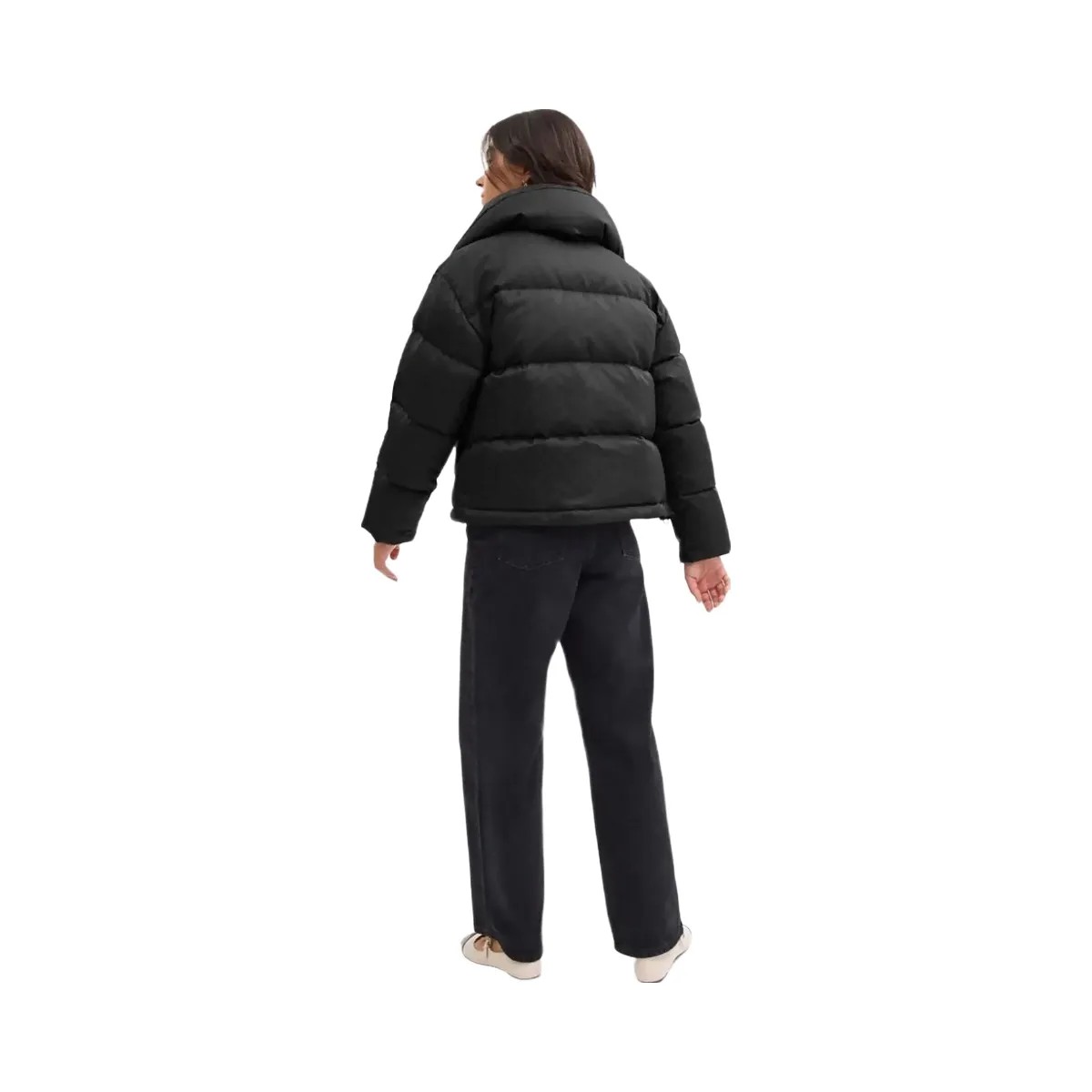 Coach Signature Jacquard Short Puffer In Recycled Polyamide Black - HypeFly India View 3