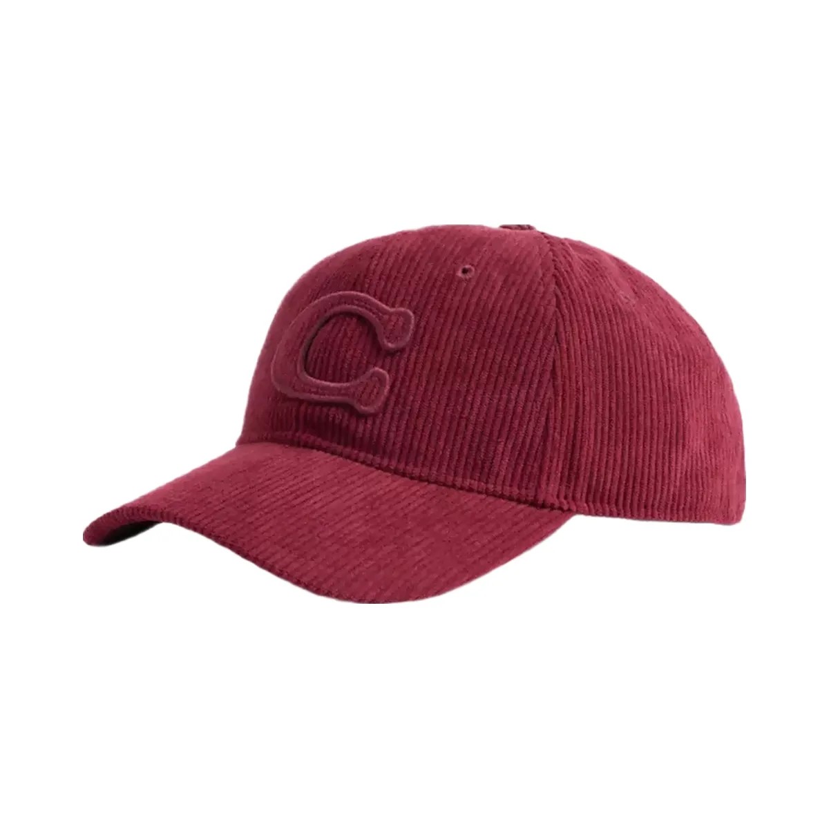 Coach Signature Patch Baseball Hat in Dark Wine - HypeFly India View 1