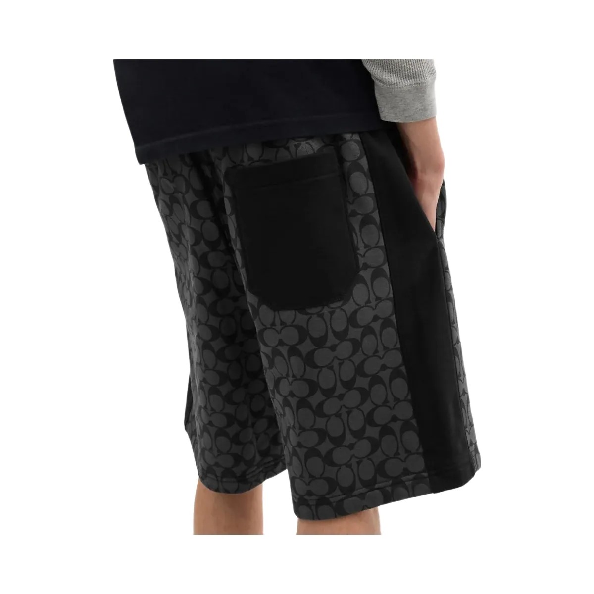 Coach Signature Shorts Charcoal Signature - HypeFly India View 4