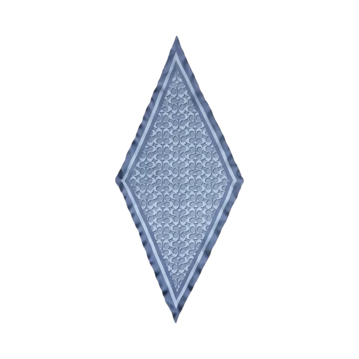 Coach Signature Silk Diamond Scarf in Light Denim - HypeFly India View 1