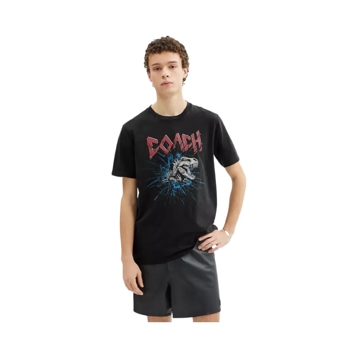 Coach Signature Skeleton Rexy T-Shirt in Black - HypeFly India View 2