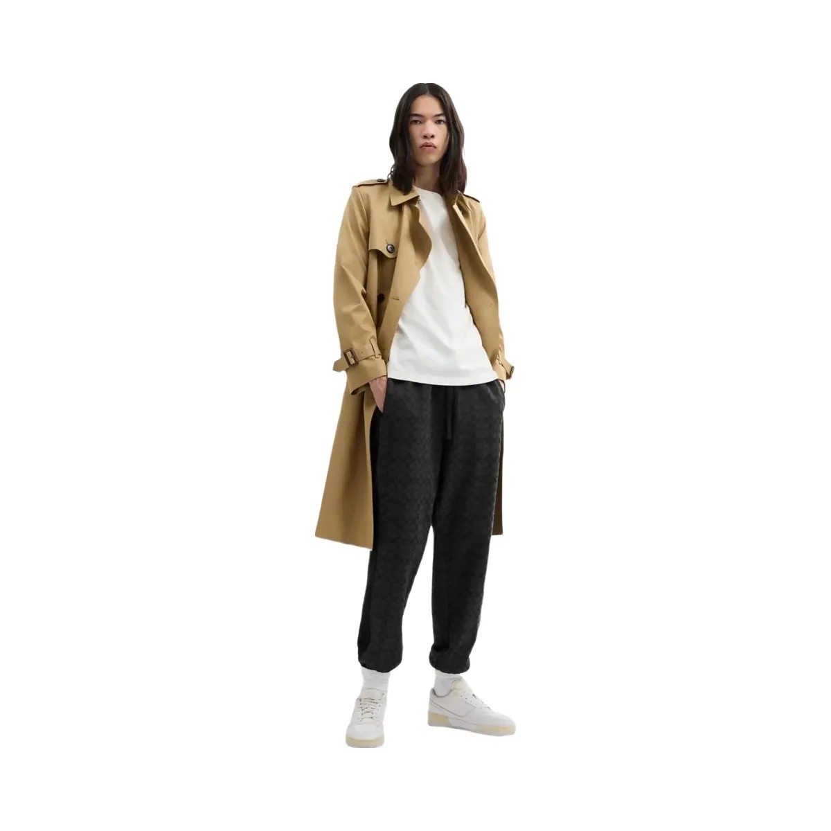 Coach Signature Sweatpants Charcoal Signature - HypeFly India View 2