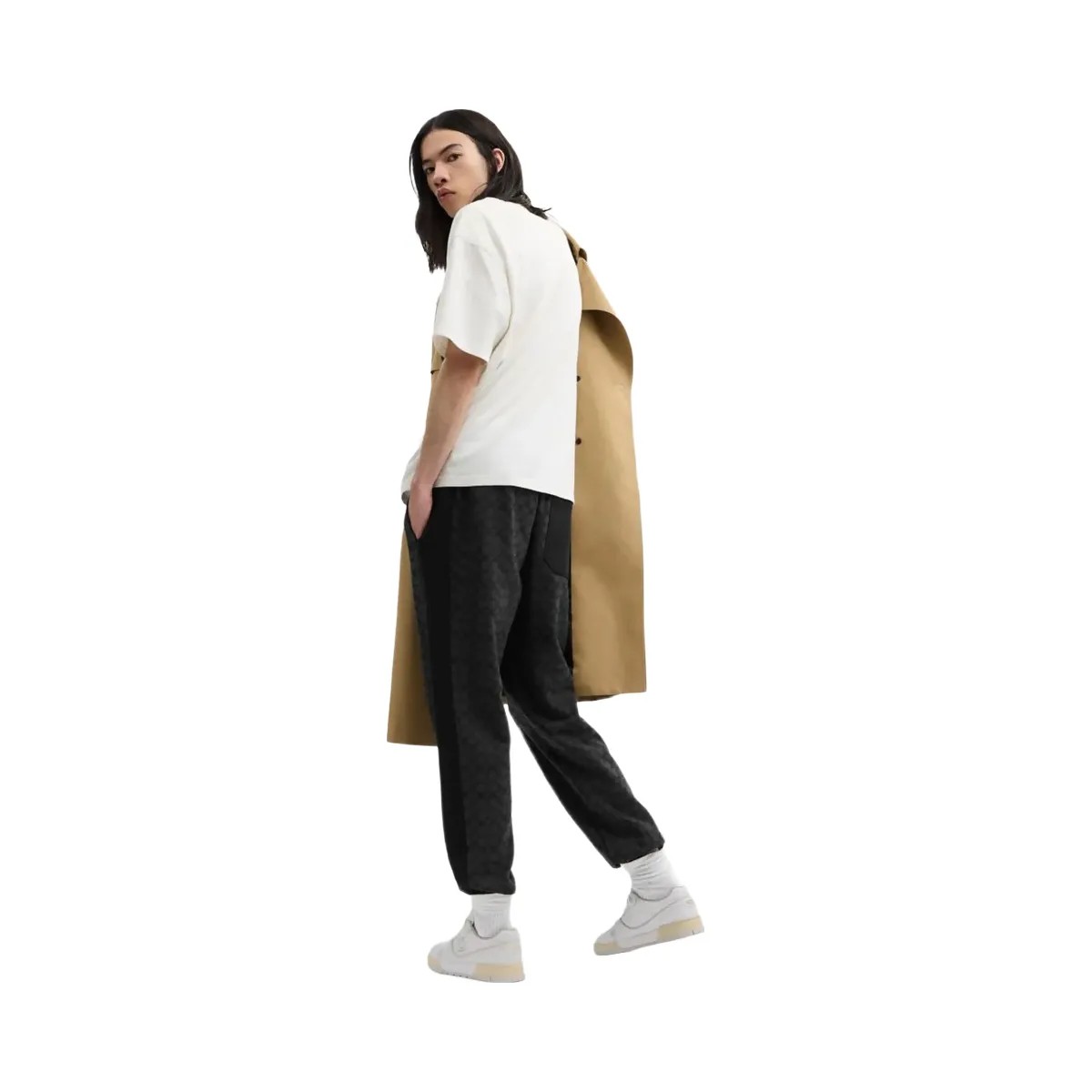 Coach Signature Sweatpants Charcoal Signature - HypeFly India View 3