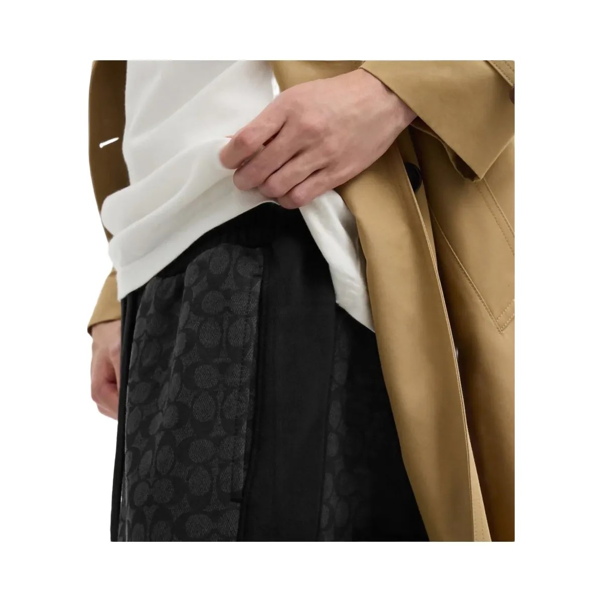 Coach Signature Sweatpants Charcoal Signature - HypeFly India View 4
