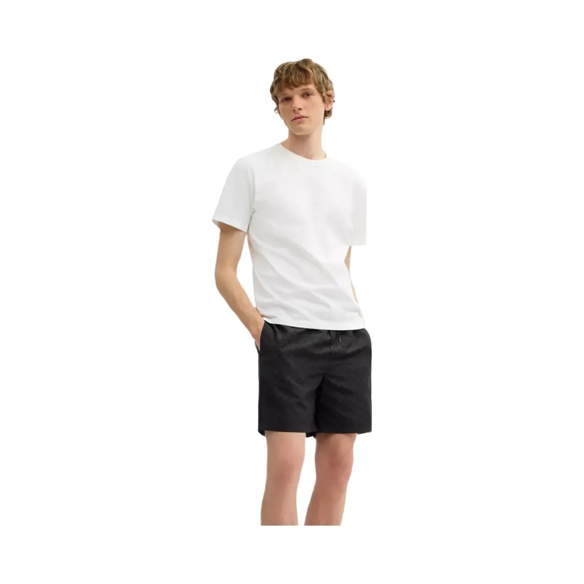 Coach Signature Swim Trunks In Recycled Polyester in Dark Charcoal - HypeFly India View 2