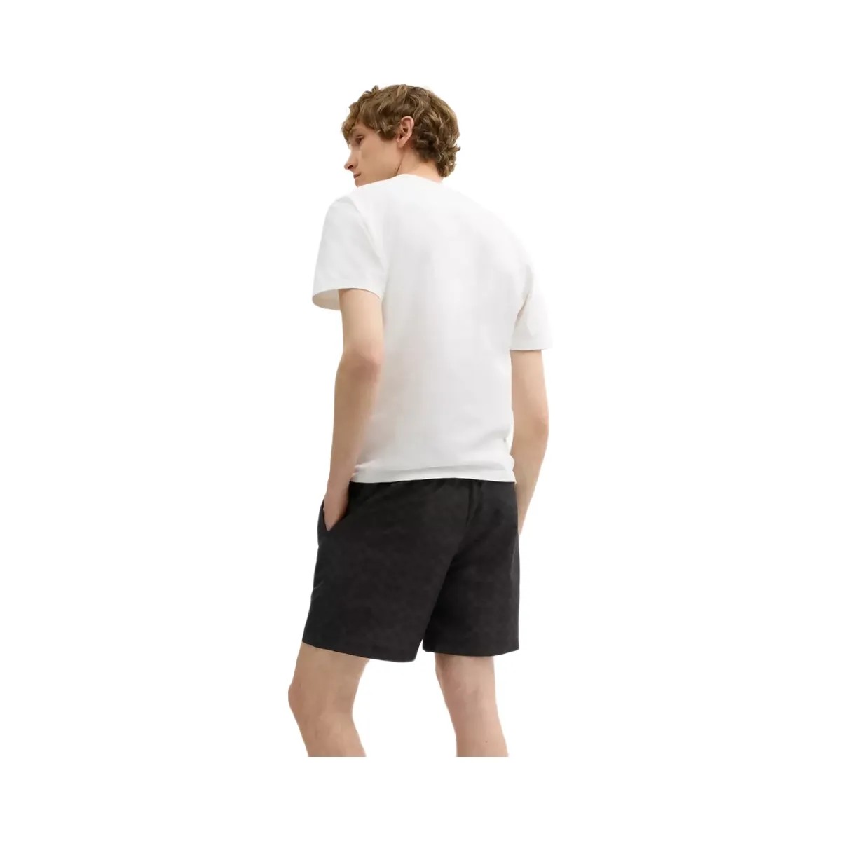 Coach Signature Swim Trunks In Recycled Polyester in Dark Charcoal - HypeFly India View 3