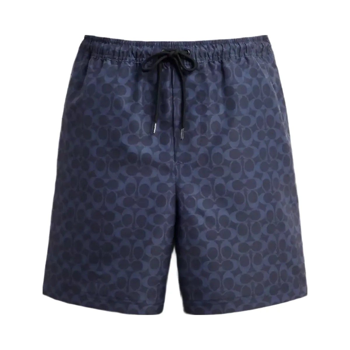Coach Signature Swim Trunks In Recycled Polyester in Navy - HypeFly India View 1