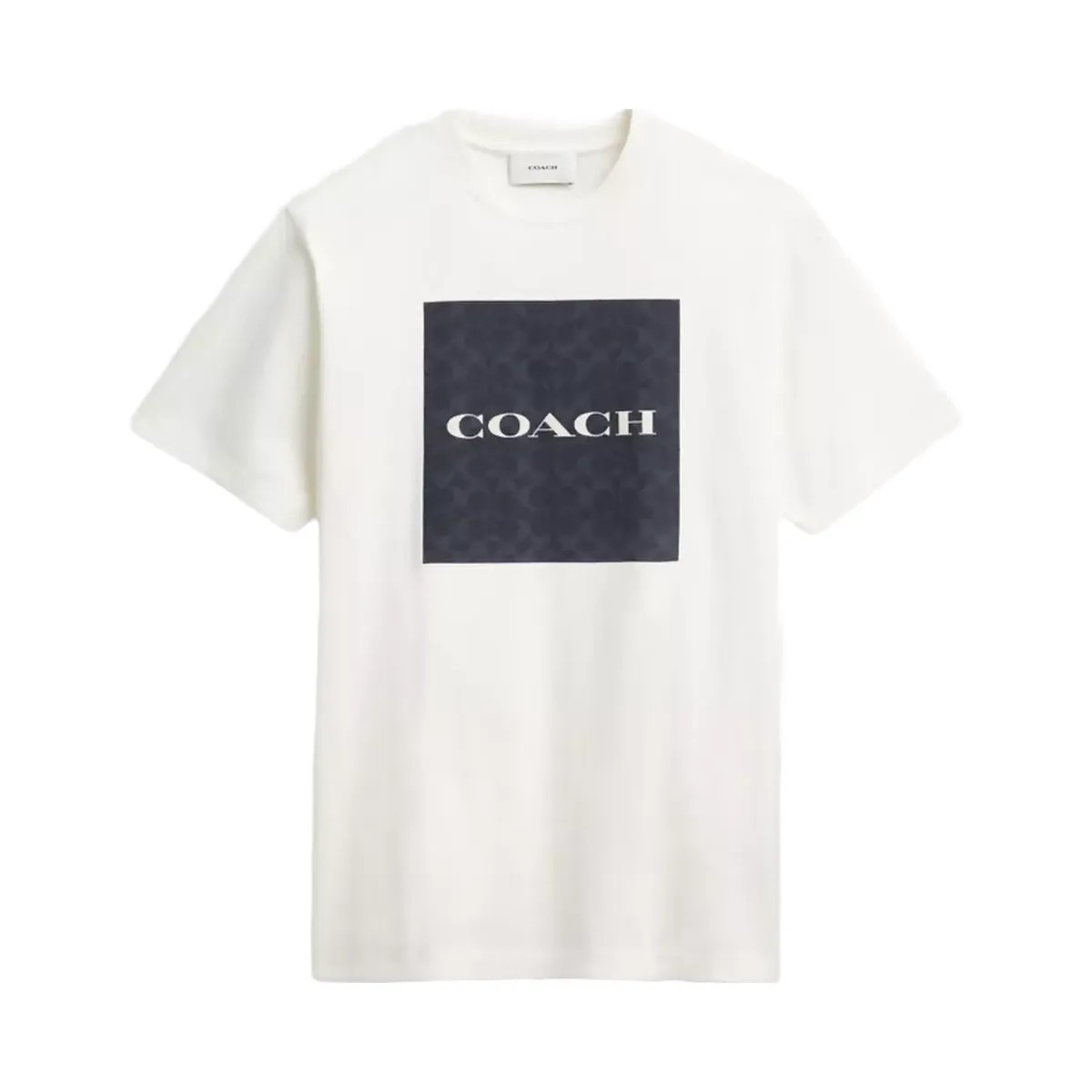 Coach Signature T-Shirt In Organic Cotton in Navy - HypeFly India View 1