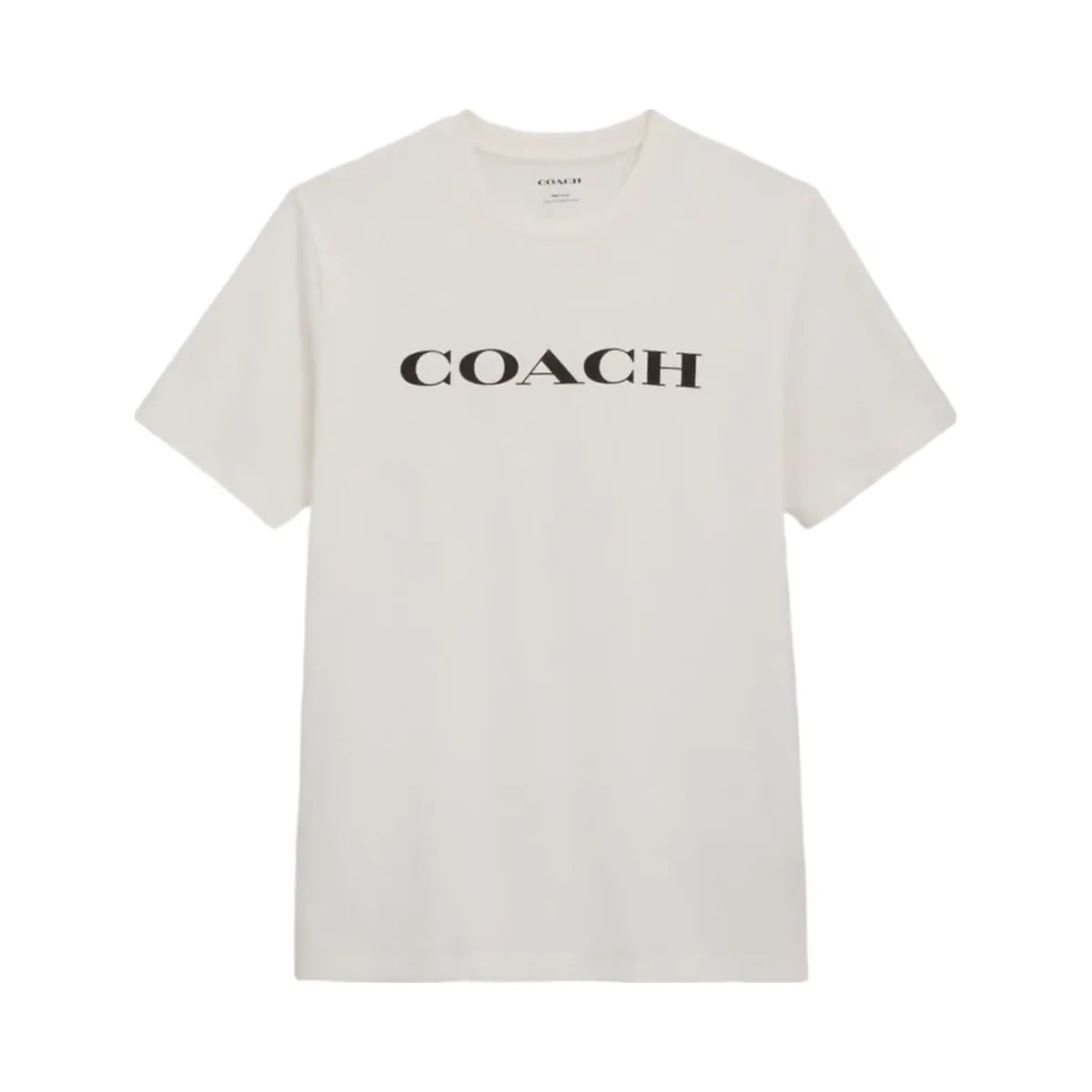 Coach Signature T Shirt In Organic Cotton White - HypeFly India View 1