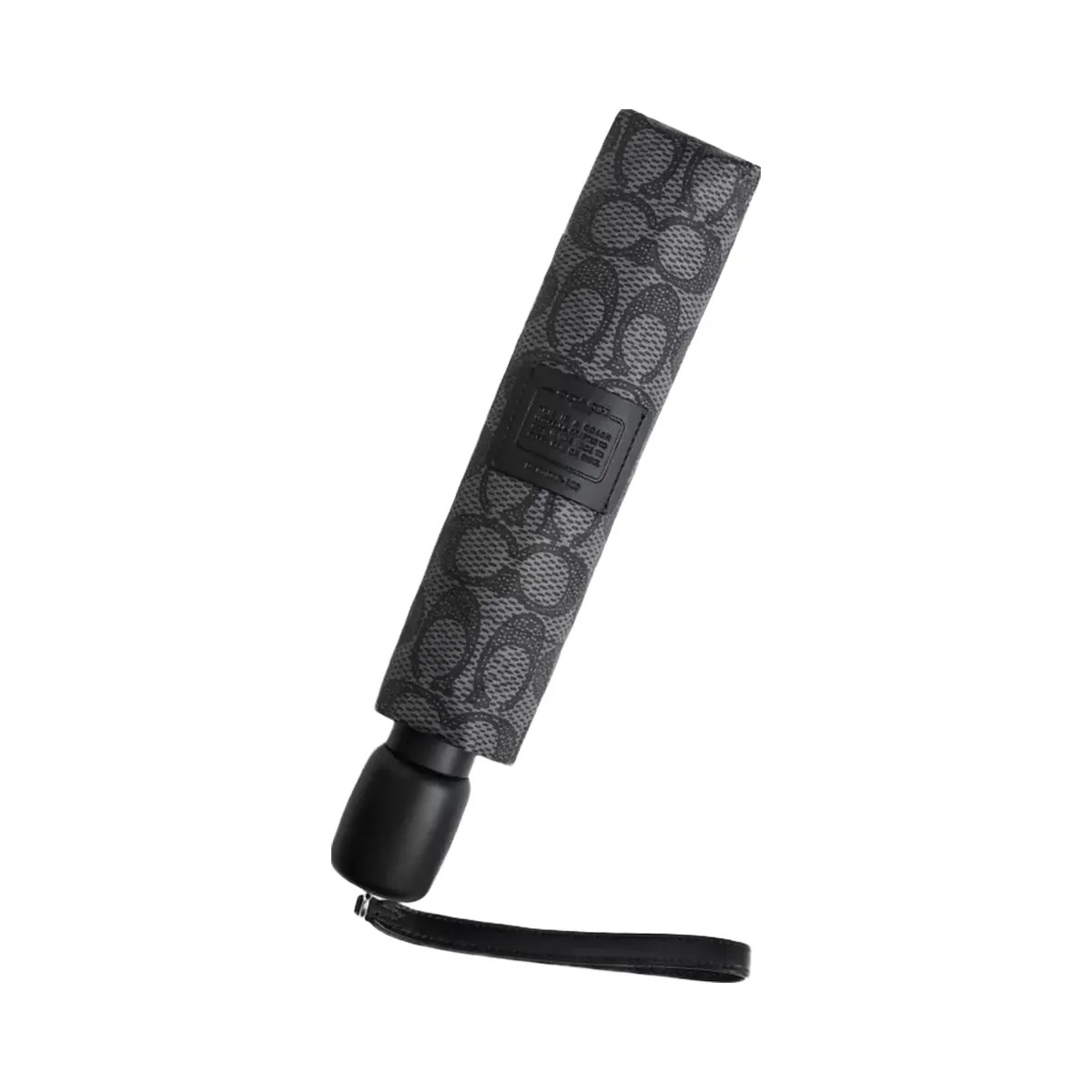 Coach Signature Umbrella in Silver Charcoal Multi - HypeFly India View 2