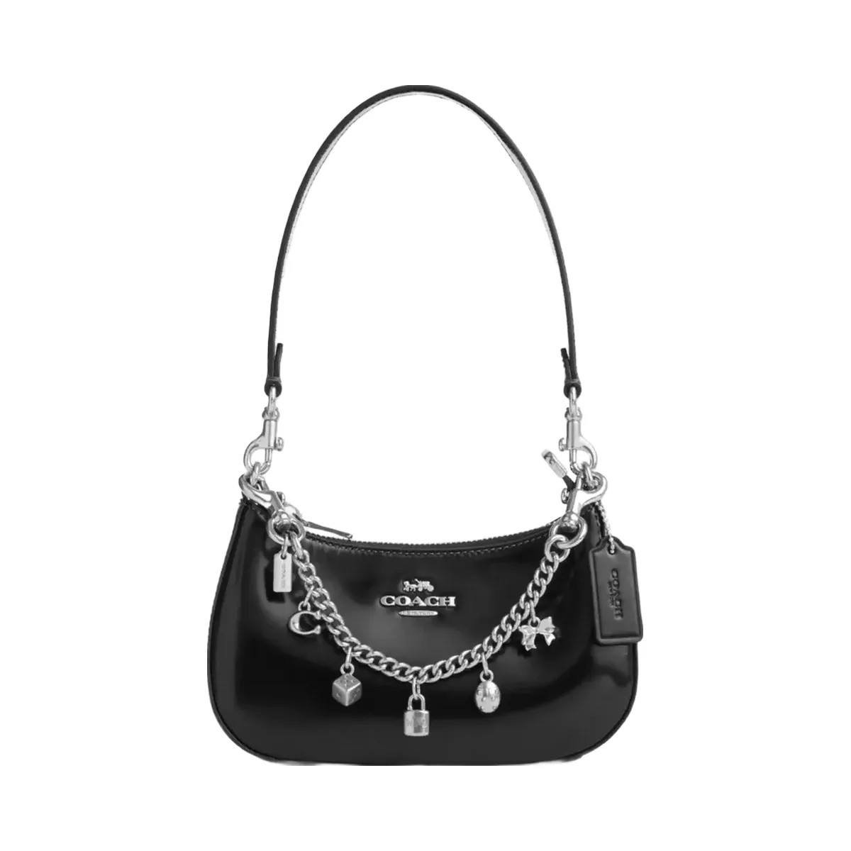 Coach Silver Swagger Chain With Charms in Silver Silver - HypeFly India View 2