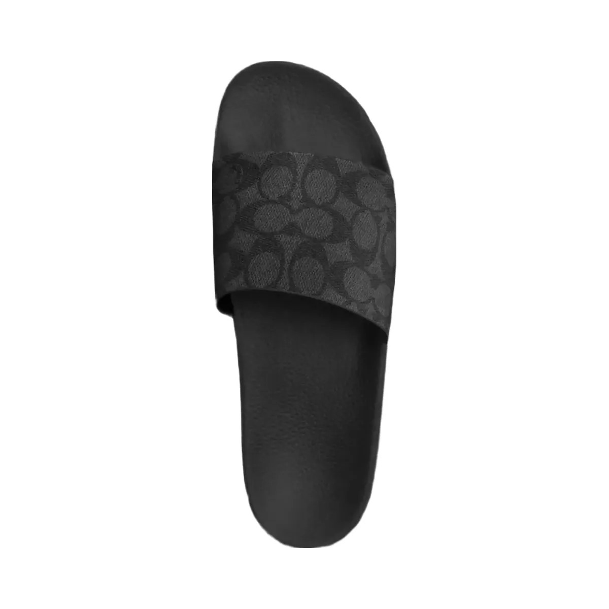 Coach Slide In Signature Canvas in Charcoal Black - HypeFly India View 3