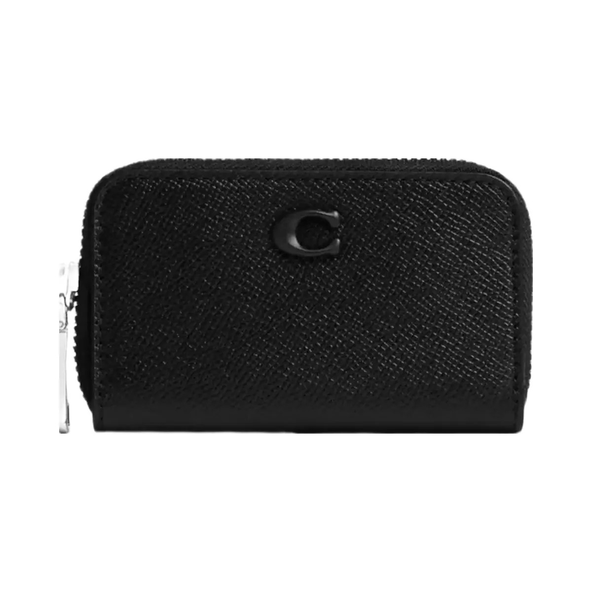 Coach Small Zip Around Card Case in Black - HypeFly India View 1