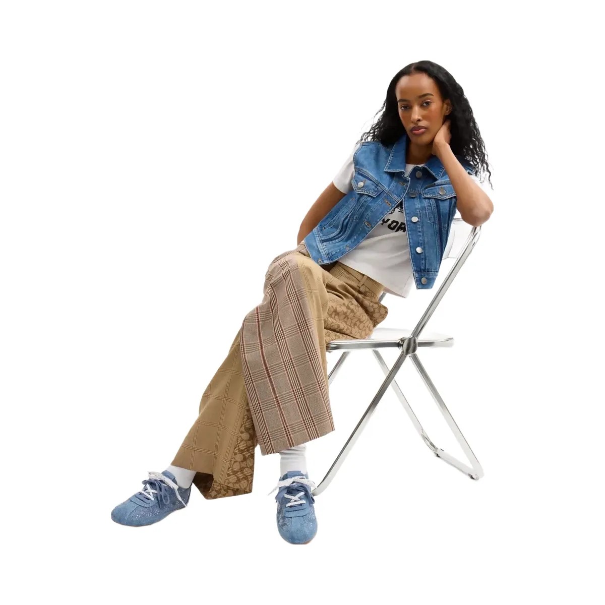 Coach Soft Sneaker In Signature Denim in Denim Blue - HypeFly India View 6