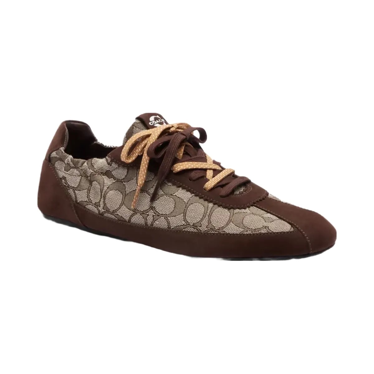 Coach Soft Sneaker In Signature Jacquard in Maple Oak - HypeFly India View 1