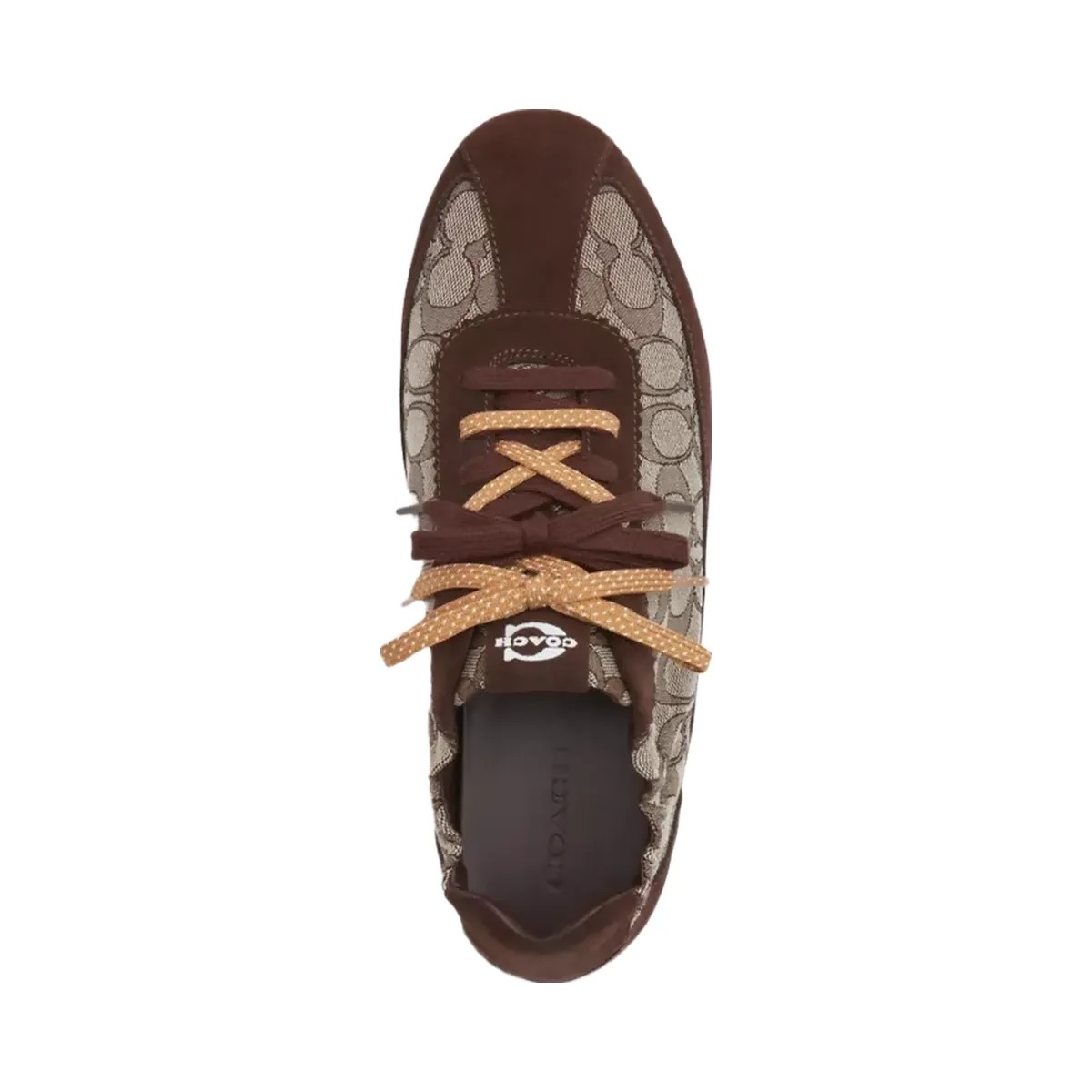 Coach Soft Sneaker In Signature Jacquard in Maple Oak - HypeFly India View 3