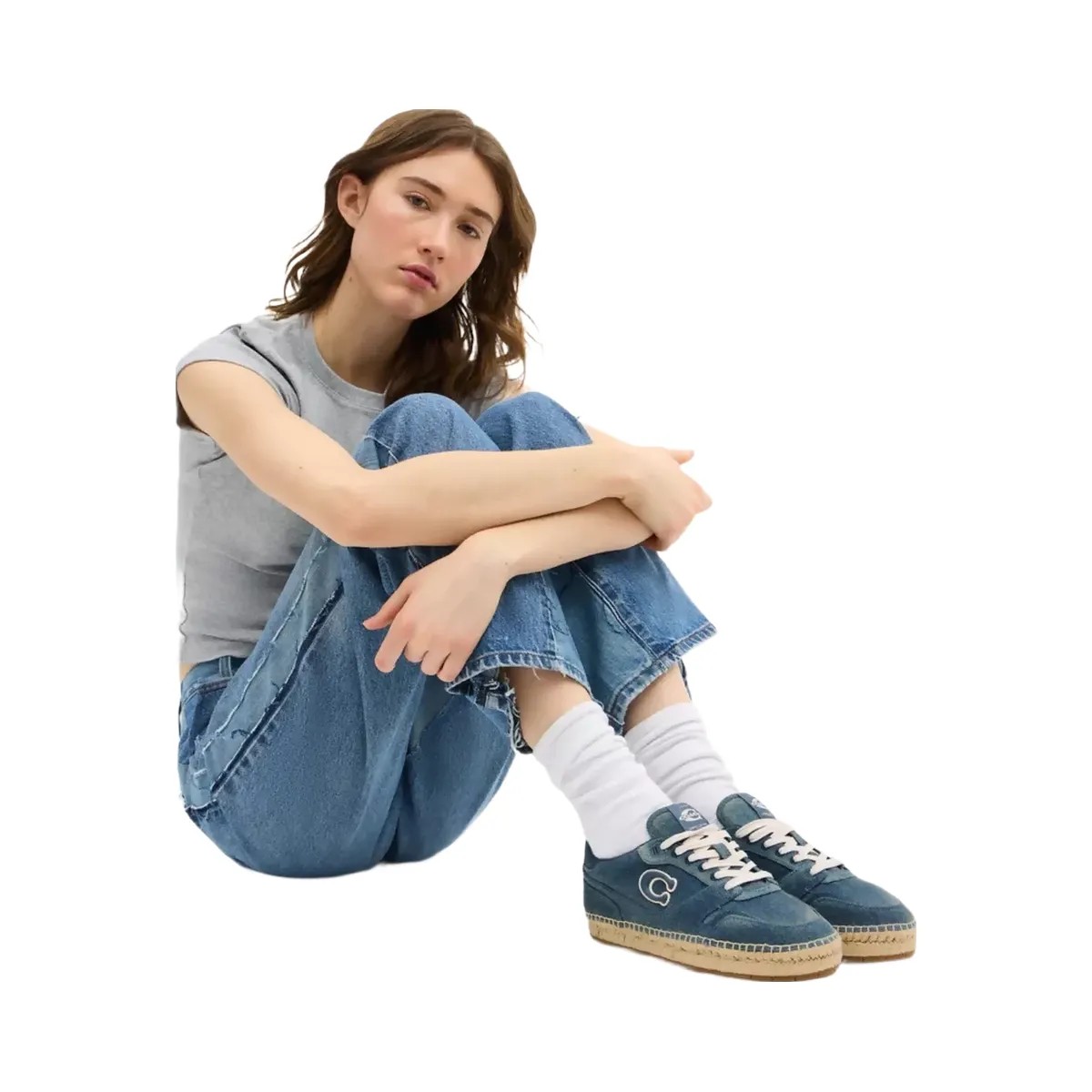 Coach Soho Espadrille Sneaker In Loved Denim in Denim - HypeFly India View 6