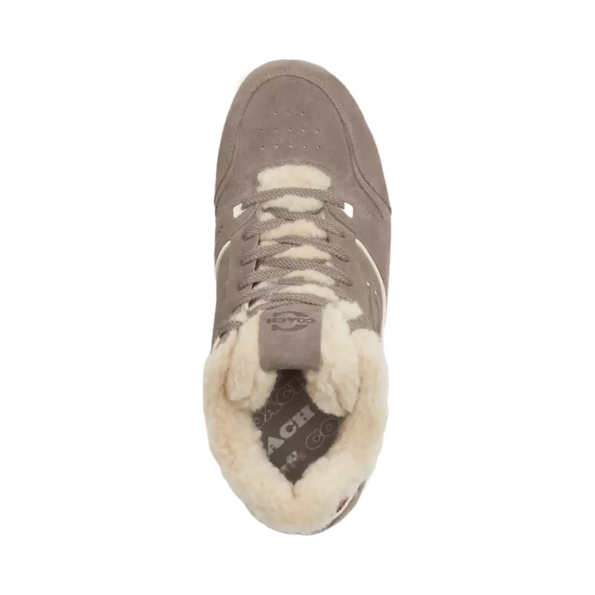 Coach Soho Platform Sneaker in Chalk Grey Birch - HypeFly India View 3