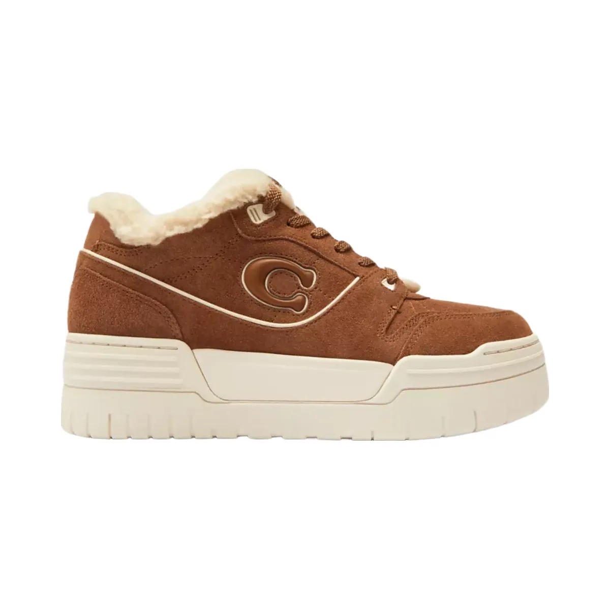 Coach Soho Platform Sneaker in Chalk Sable - HypeFly India View 2