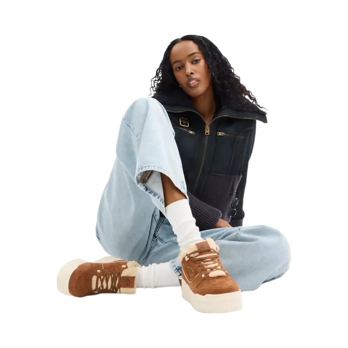 Coach Soho Platform Sneaker in Chalk Sable - HypeFly India View 5