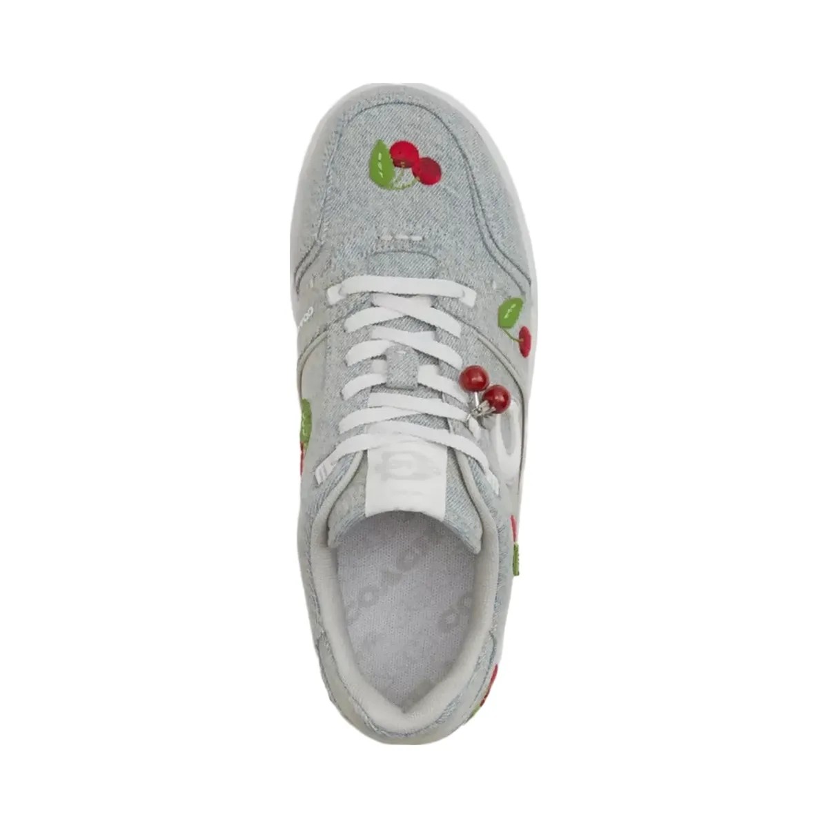 Coach Soho Sneaker With Cherries in Denim Optic White - HypeFly India View 3