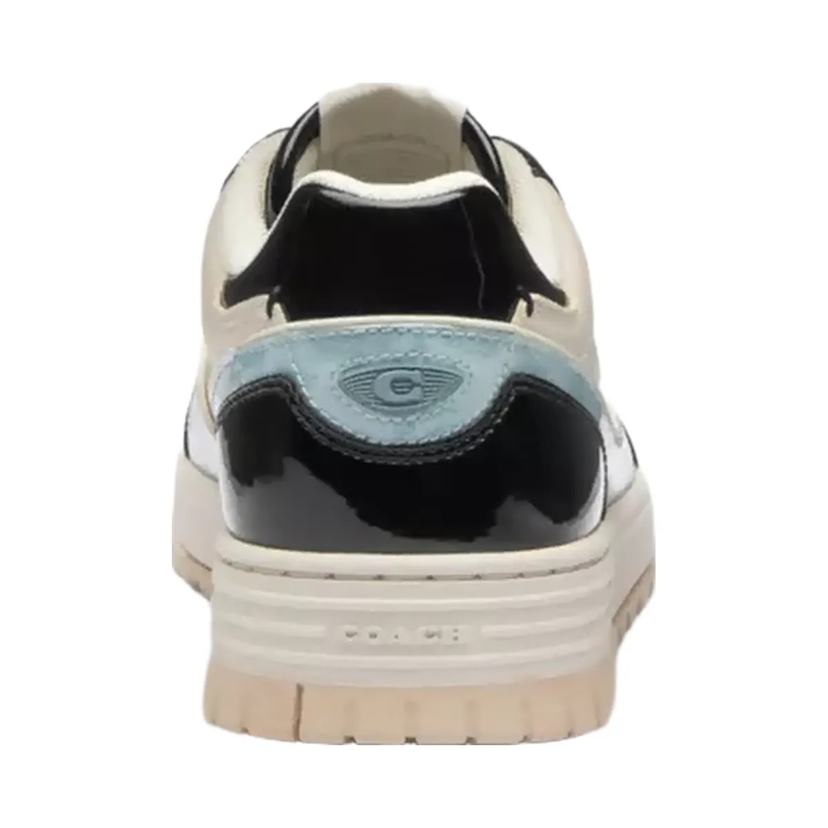 Coach Soho Sneaker With Patent Signature in Sea Mist Black. - HypeFly India View 4