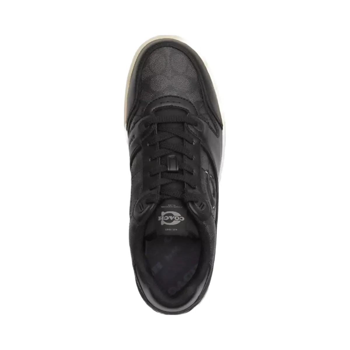 Coach Soho Sneaker With Signature Canvas in Charcoal Black - HypeFly India View 3