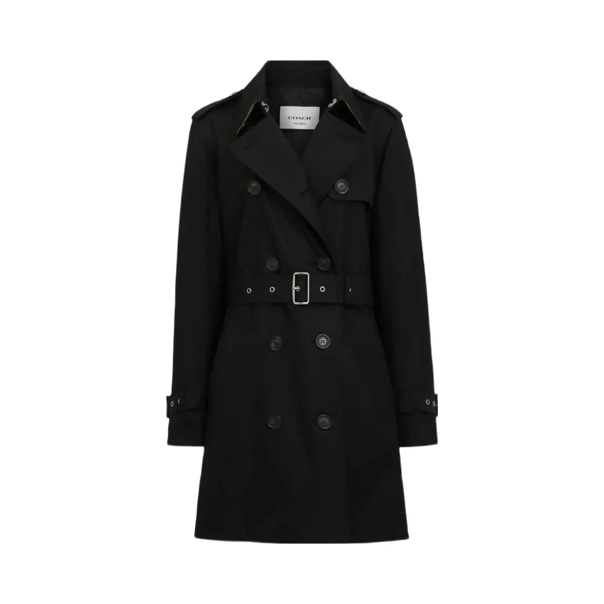 Coach Solid Mid Trench Black - HypeFly India View 1