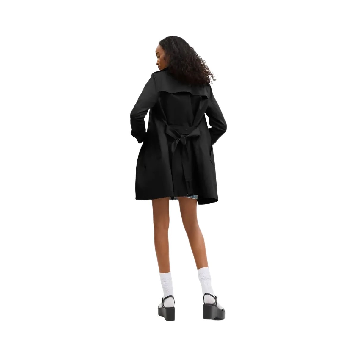 Coach Solid Mid Trench Black - HypeFly India View 3