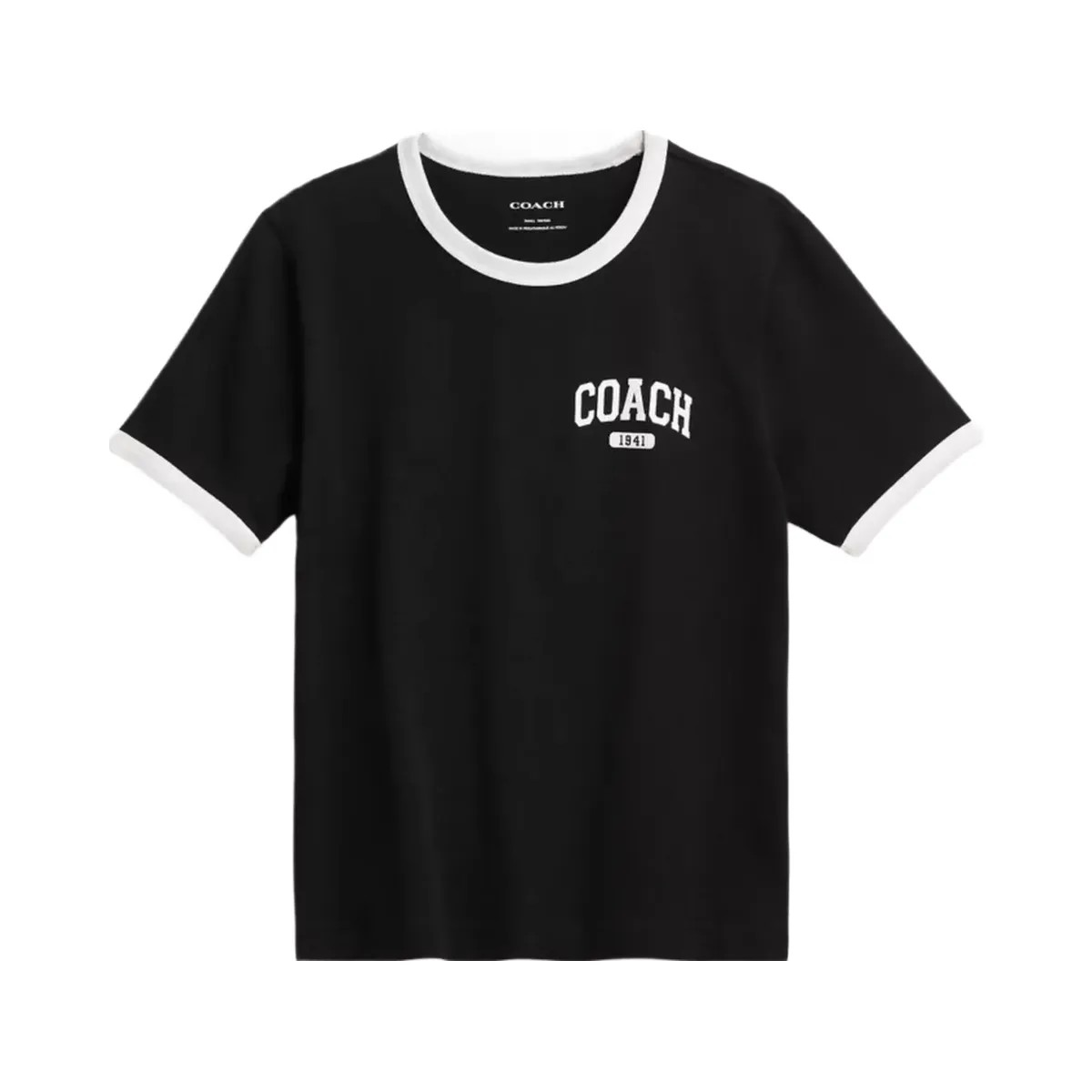 Coach Sporty Classic 70 S T-Shirt In Organic Cotton in Black - HypeFly India View 1
