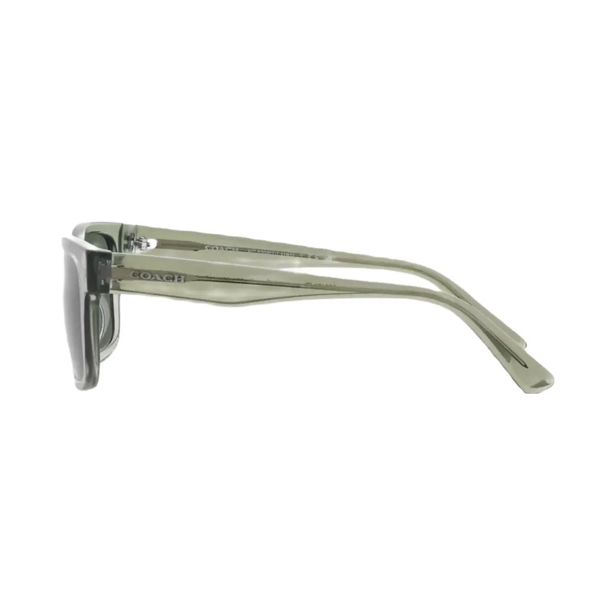 Coach Square Frame Sunglasses in Transparent Green - HypeFly India View 4